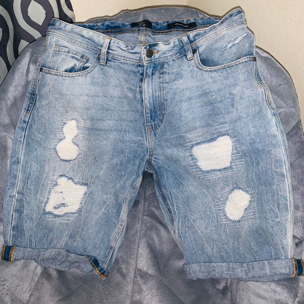 Men jean shorts